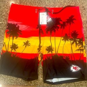 Kc Chiefs size XL foco swimming trunks.  NWT